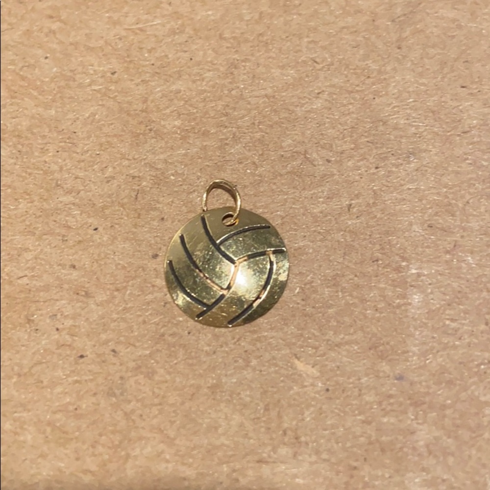 Gold Volleyball Charm / Pendant